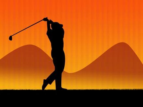 Golf background Stock Illustration
