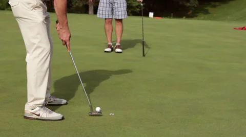 Golf Bad Put Slow Mo Stock Footage 61644651