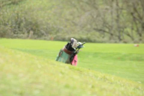 Golf bag at the Grim Stock Photos