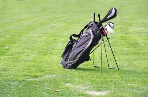 Golf bag Stock Photos