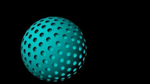 Golf ball 3D rendering Stock Illustration