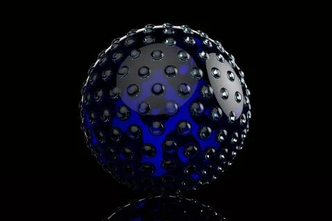 Golf ball 3D rendering Illustrazione stock