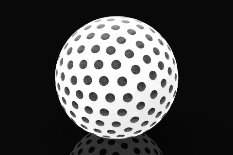 Golf ball 3D rendering Stock Illustration