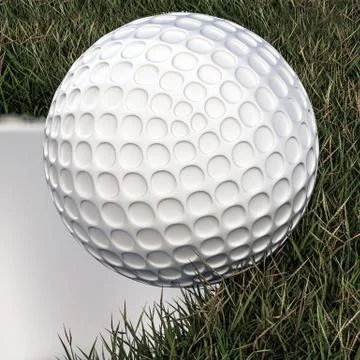 Golf ball approaching hole Stock Illustration