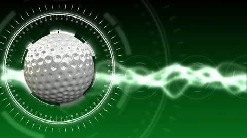 Golf Ball Background 01 (HD) Stock Footage 12261553