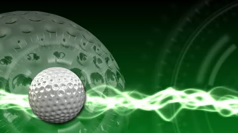 Golf Ball Background 03 (HD) Stock Footage 12262457