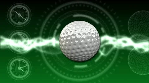 Golf Ball Background 04 (HD) Stock Footage 12576311
