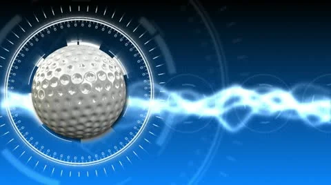 Golf Ball Background 06 (HD) Stock Footage 12576580
