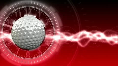 Golf Ball Background 12 (HD) Stock Footage 12578714