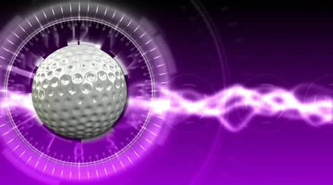 Golf Ball Background 13 (HD) Stock Footage 12579006