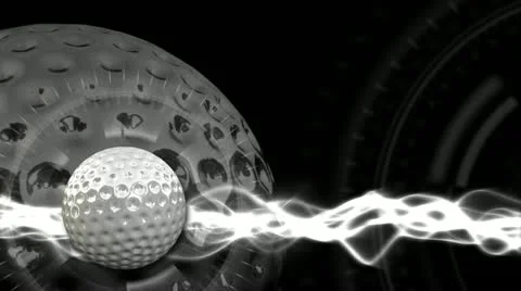 Golf Ball Background 15 (HD) Stock Footage 12582185