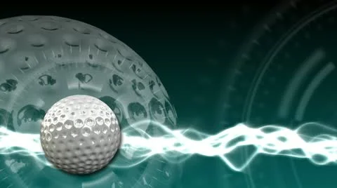 Golf Ball Background 16 (HD) Stock Footage 12582865