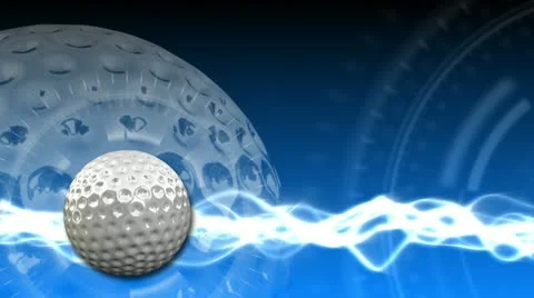 Golf Ball Background 17 (HD) Stock Footage 12583890
