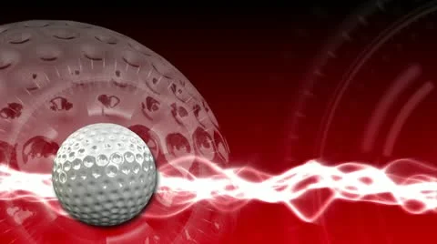 Golf Ball Background 18 (HD) Stock Footage 12584512