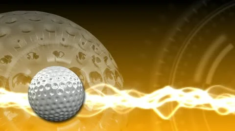 Golf Ball Background 20 (HD) Stock Footage 12585469