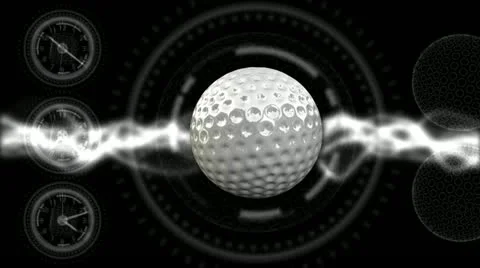 Golf Ball Background 21 (HD) Stock Footage 12585850