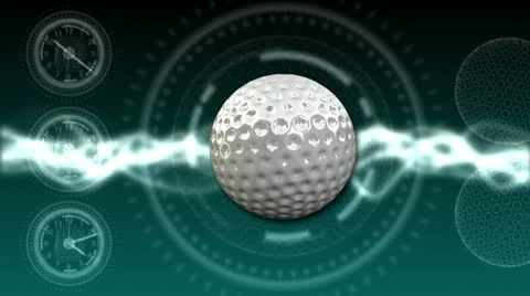 Golf Ball Background 22 (HD) Stock Footage 12586285