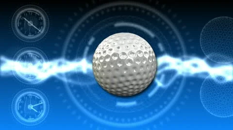 Golf Ball Background 23 (HD) Stock Footage 12586549