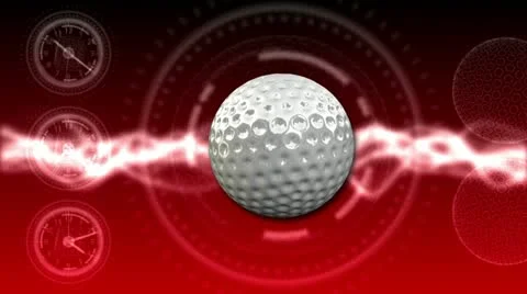 Golf Ball Background 24 (HD) Stock Footage 12586906