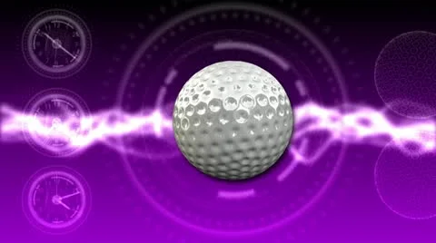 Golf Ball Background 25 (HD) Stock Footage 12615808