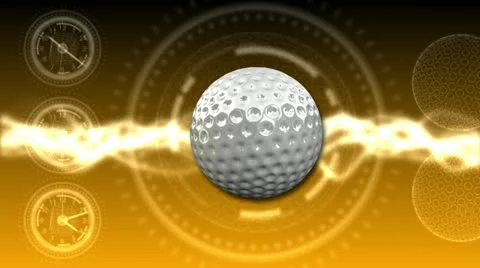 Golf Ball Background 26 (HD) Stock Footage 12616208