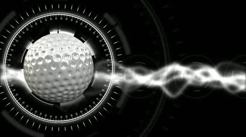Golf Ball Background 28 (HD) Stock Footage 12617233