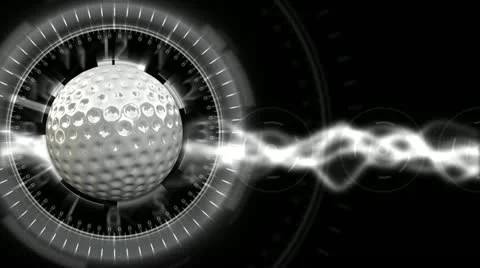Golf Ball Background 29 (HD) Stock Footage 12617318