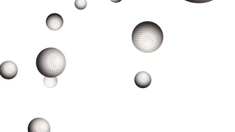 Golf Ball Background Animation. 4K,60fps Stock Footage 111700302