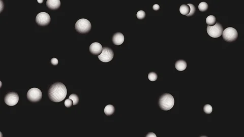Golf Ball Background Animation. 4K,60fps Stock Footage 111701034