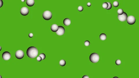 Golf Ball Background Animation. 4K,60fps Stock Footage 111702210