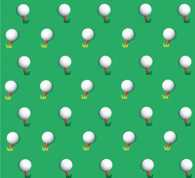 Golf ball background vector Stock Illustration
