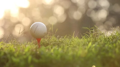 Golf Ball being hit Stock-Footage 55442159