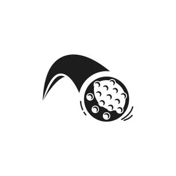 Golf Ball Bouncing Stock Illustration