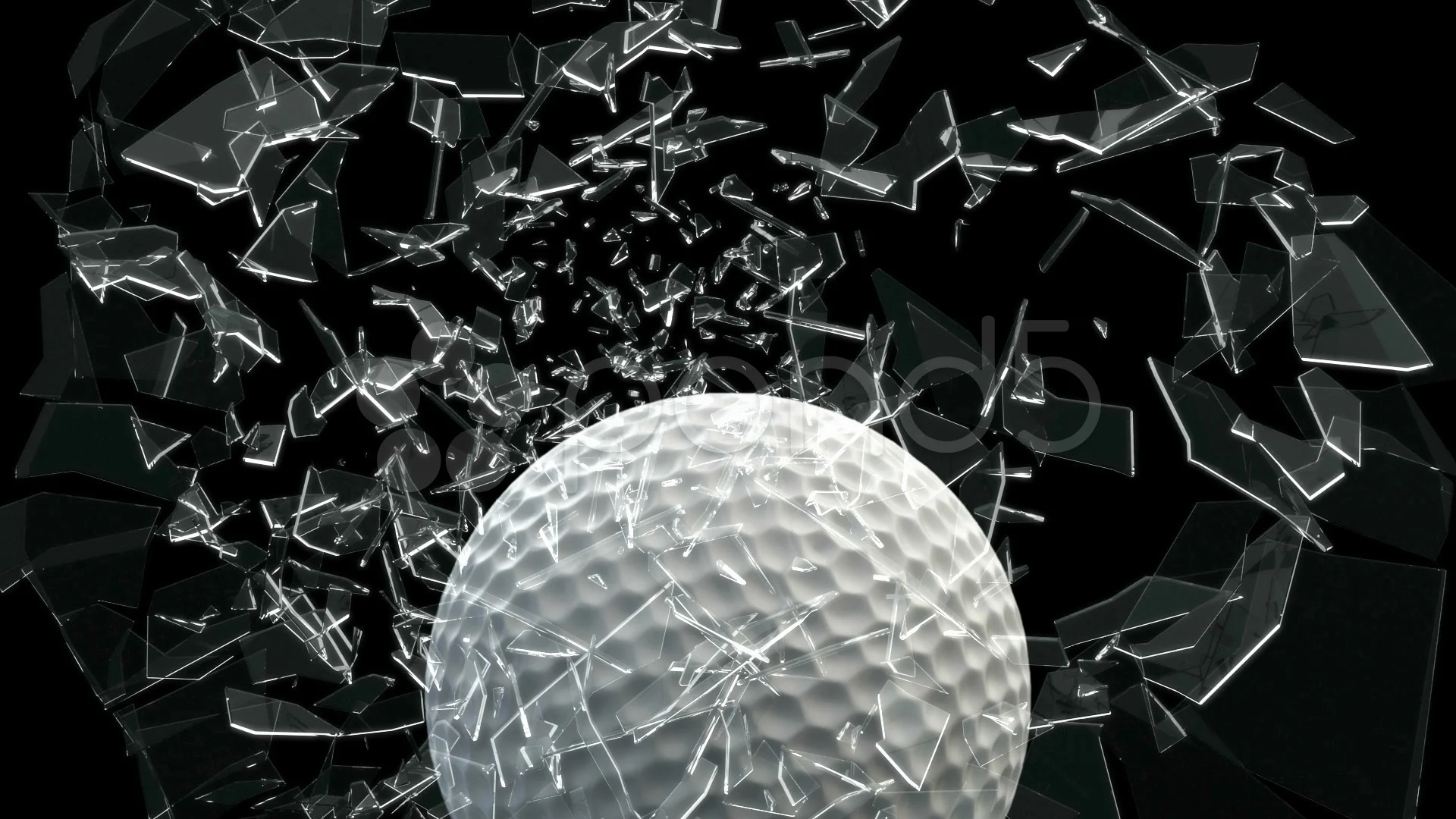 glass ball shattering
