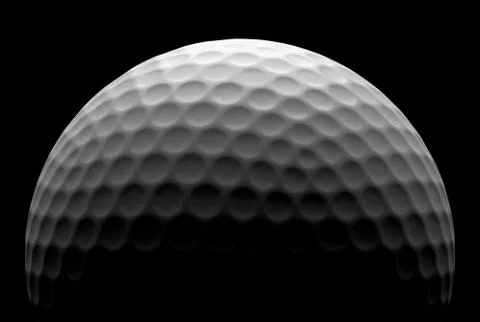 Golf ball in the dark Stock Illustration