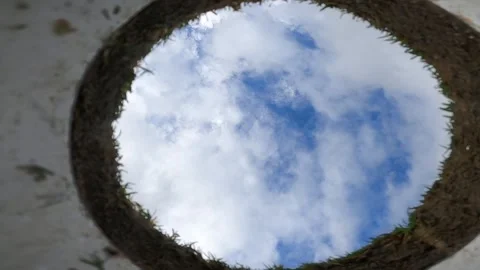Golf Ball Falling into Hole Stock Footage 281209918