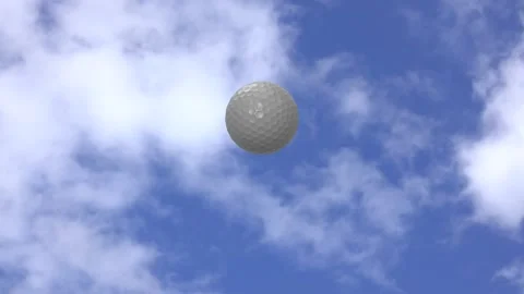 Golf Ball Flying Towards Camera Stock Footage 201799233