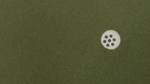 Golf Ball Going in the Hole Stock Footage 95255720