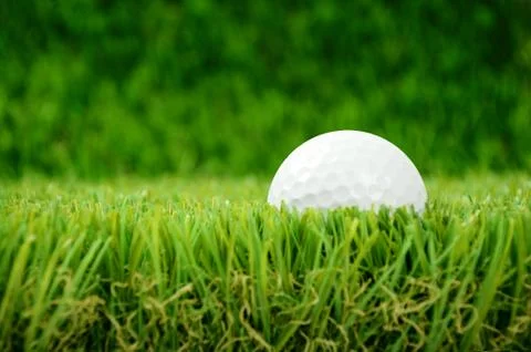 Golf ball in grass Stock Photos