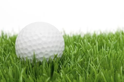 Golf ball in grass Stock Photos