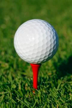 Golf ball in grass Stock Photos