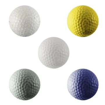 Golf ball on green Illustrazione stock