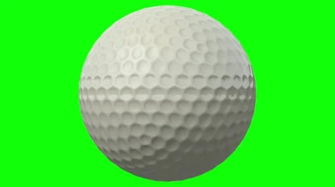 Golf ball on green screen HD 1920x1080 Stock Footage 12710518