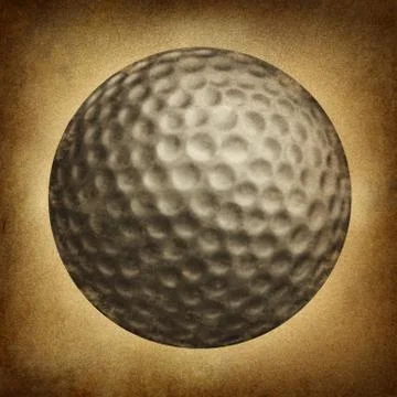Golf ball grunge 库存插图