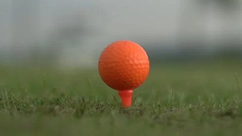 Golf ball hit away Stock Footage 292761537