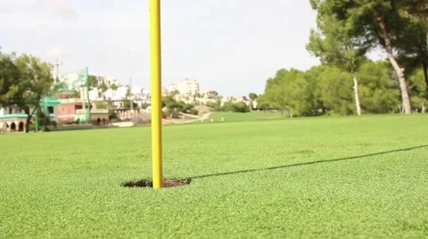 Golf ball hole in one Stock Footage 42297512