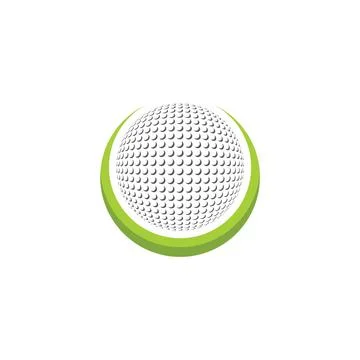 Golf ball icon logo vector illustration Stock Illustration