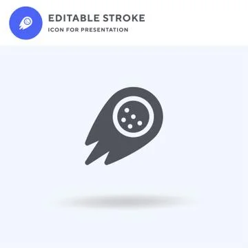 Golf Ball icon vector, filled flat sign, solid pictogram isolated on white, logo Stock Illustration