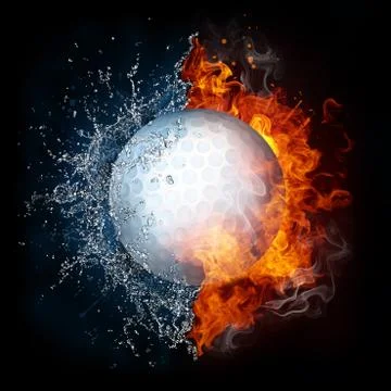 Golf Ball Stock Illustration