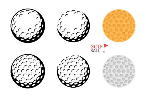 Golf ball Stock Illustration